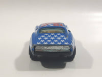 Yatming No. 1065 Corvette Stingray Blue Die Cast Toy Car Vehicle with Opening Doors