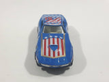 Yatming No. 1065 Corvette Stingray Blue Die Cast Toy Car Vehicle with Opening Doors