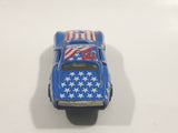 Yatming No. 1065 Corvette Stingray Blue Die Cast Toy Car Vehicle with Opening Doors