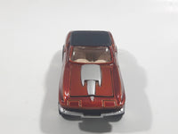 1997 Johnny Lightning Classic Customs No. P163 1967 Corvette 427 Dark Orange Copper Die Cast Toy Car Vehicle with Opening Hood and Good Year Rubber Tires 1/10,000 Limited Edition