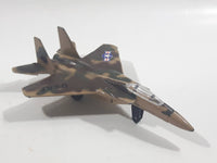 1990s Zee Toys Zylmex Dyna Flites A211 F-15 Fighter Jet Airplane Camouflage Brown Die Cast Toy Car Vehicle