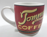 Tommy's Brand Balanced Blend Coffee Red Ceramic Coffee Mug Cup