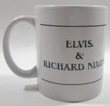 Vintage Elvis Presley and Richard Nixon Meet White Ceramic Coffee Mug Cup