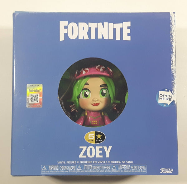 2018 Funko Epic Games Fortnite 5 Star Zoey Vinyl Figure with Accessories New in Box