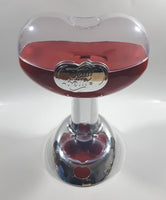 2017 Jelly Belly Jelly Bean Heart Shaped Red and Chrome Battery Operated Mechanical Candy Dispenser