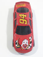 1998 Hot Wheels NASCAR #94 Ronald McDonald Red Die Cast Toy Race Car Vehicle McDonald's Happy Meal