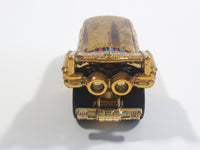 2015 Hot Wheels Star Wars Character Cars C-3PO Pearl Gold Chrome Die Cast Toy Car Vehicle