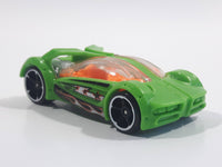 2016 Hot Wheels Stunt Circuit Iridium Green Die Cast Toy Car Vehicle