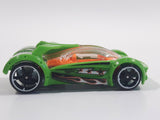 2016 Hot Wheels Stunt Circuit Iridium Green Die Cast Toy Car Vehicle