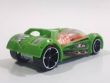 2016 Hot Wheels Stunt Circuit Iridium Green Die Cast Toy Car Vehicle