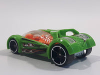 2016 Hot Wheels Stunt Circuit Iridium Green Die Cast Toy Car Vehicle