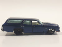 2009 Hot Wheels 1970 Chevrolet Chevelle SS Wagon Blue Die Cast Toy Car Vehicle