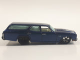 2009 Hot Wheels 1970 Chevrolet Chevelle SS Wagon Blue Die Cast Toy Car Vehicle