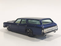 2009 Hot Wheels 1970 Chevrolet Chevelle SS Wagon Blue Die Cast Toy Car Vehicle