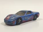 1999 Hot Wheels '97 Corvette Metalflake Blue Die Cast Toy Car Vehicle