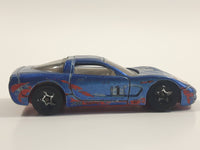 1999 Hot Wheels '97 Corvette Metalflake Blue Die Cast Toy Car Vehicle