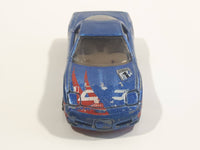 1999 Hot Wheels '97 Corvette Metalflake Blue Die Cast Toy Car Vehicle