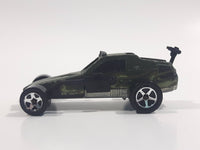 2002 Hot Wheels Pavement Pounders Enforcer Matte Green Enforcer Die Cast Toy Car Vehicle - Missing Missiles