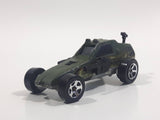 2002 Hot Wheels Pavement Pounders Enforcer Matte Green Enforcer Die Cast Toy Car Vehicle - Missing Missiles