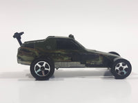 2002 Hot Wheels Pavement Pounders Enforcer Matte Green Enforcer Die Cast Toy Car Vehicle - Missing Missiles