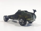 2002 Hot Wheels Pavement Pounders Enforcer Matte Green Enforcer Die Cast Toy Car Vehicle - Missing Missiles