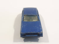 Vintage Yatming Road Tough Street Machines Cadillac Seville No. 1026 Blue Die Cast Toy Car Vehicle - Missing Front Bumper