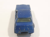 Vintage Yatming Road Tough Street Machines Cadillac Seville No. 1026 Blue Die Cast Toy Car Vehicle - Missing Front Bumper