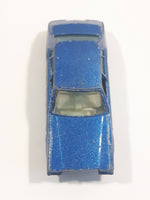 Vintage Yatming Road Tough Street Machines Cadillac Seville No. 1026 Blue Die Cast Toy Car Vehicle - Missing Front Bumper