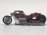 2009 Hot Wheels Rebel Rides Airy 8 Metalflake Purple Motorcycle Die Cast Toy Vehicle