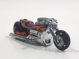 2009 Hot Wheels Rebel Rides Airy 8 Metalflake Purple Motorcycle Die Cast Toy Vehicle