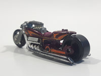 2009 Hot Wheels Rebel Rides Airy 8 Metalflake Purple Motorcycle Die Cast Toy Vehicle