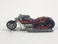 2009 Hot Wheels Rebel Rides Airy 8 Metalflake Purple Motorcycle Die Cast Toy Vehicle