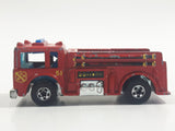 1982 Hot Wheels Fire Eater Red Fire Truck Die Cast Toy Car Vehicle - BW - Blue Lights - Hong Kong