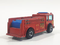 1982 Hot Wheels Fire Eater Red Fire Truck Die Cast Toy Car Vehicle - BW - Blue Lights - Hong Kong