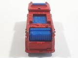 1982 Hot Wheels Fire Eater Red Fire Truck Die Cast Toy Car Vehicle - BW - Blue Lights - Hong Kong