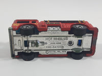 1982 Hot Wheels Fire Eater Red Fire Truck Die Cast Toy Car Vehicle - BW - Blue Lights - Hong Kong