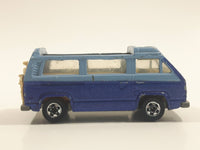 Vintage 1983 Hot Wheels Extra Series Sunagon Blue and Light Blue Die Cast Toy Car Vehicle - Missing Roof