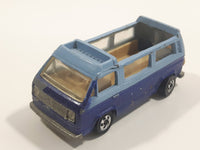 Vintage 1983 Hot Wheels Extra Series Sunagon Blue and Light Blue Die Cast Toy Car Vehicle - Missing Roof