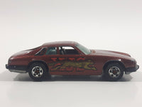 1983 Hot Wheels Jaguar XJS Maroon Burgundy Brown Die Cast Toy Car Vehicle