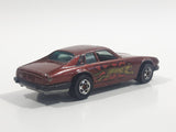 1983 Hot Wheels Jaguar XJS Maroon Burgundy Brown Die Cast Toy Car Vehicle