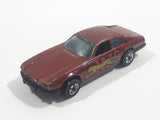 1983 Hot Wheels Jaguar XJS Maroon Burgundy Brown Die Cast Toy Car Vehicle