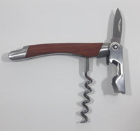 Wood Handle Wine Multi Tool Corkscrew Bottle Opener Knife in Wooden Case