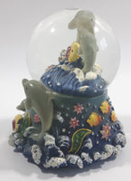 Ocean Shores, Washington 3D Dolphin Themed 3 1/2" Miniature Snow Globe - Tilted