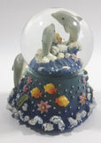 Ocean Shores, Washington 3D Dolphin Themed 3 1/2" Miniature Snow Globe - Tilted