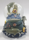 Ocean Shores, Washington 3D Dolphin Themed 3 1/2" Miniature Snow Globe - Tilted