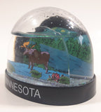 Minnesota Moose Themed 2 1/4" Miniature Plastic Snow Globe