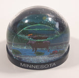 Minnesota Moose Themed 2 1/4" Miniature Plastic Snow Globe