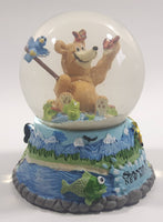 Santa Fe, New Mexico Bear Fish Deer Butterfly Mountain Themed 3 1/2" Snow Globe