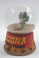 Arizona It's A Dry Heat! Skeleton Cactus Desert Themed 3 1/2" Sand Filled Snow Globe