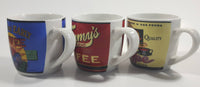 Tommy's Brand Balanced Blend Bright and Early Constant Quality Ceramic Coffee Mug Cup Set of 3